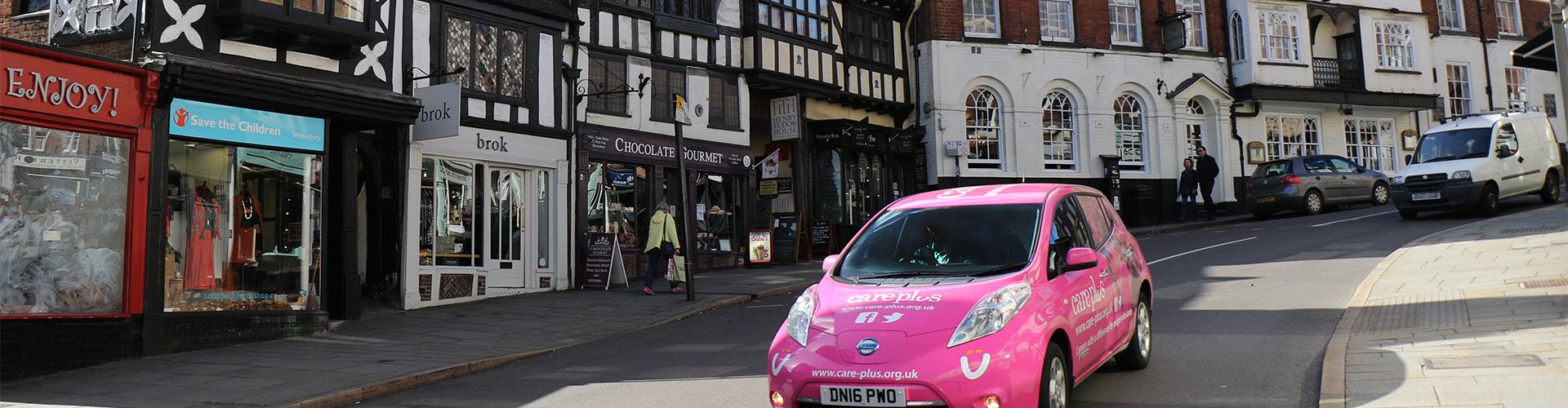Care Plus car in Shropshire
