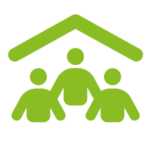 People under roof