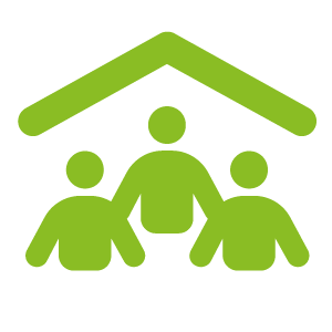 People under roof