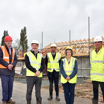 Construction underway on new affordable homes in Pontesbury