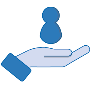 Hand holding person