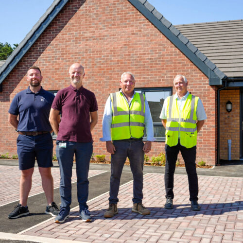 Photos of staff outside of the Ley in Tleofrd
