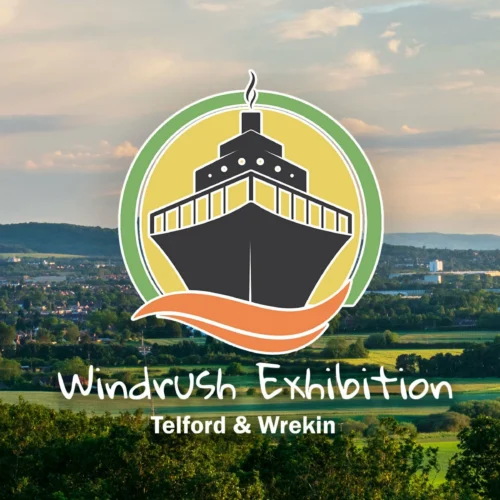 Logo to promote Windrush Telford & Wrekin exhibition